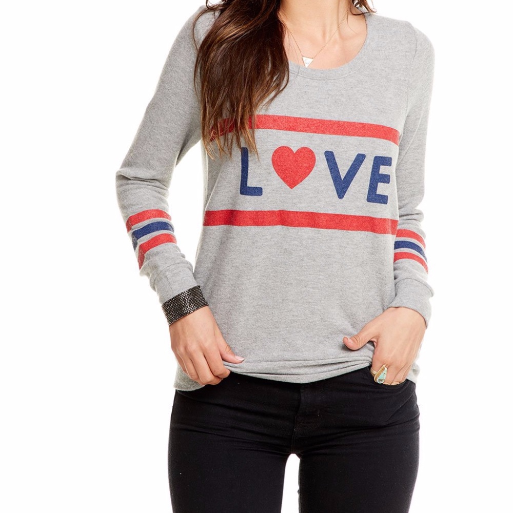 Love Stripes sweatshirt by Chaser